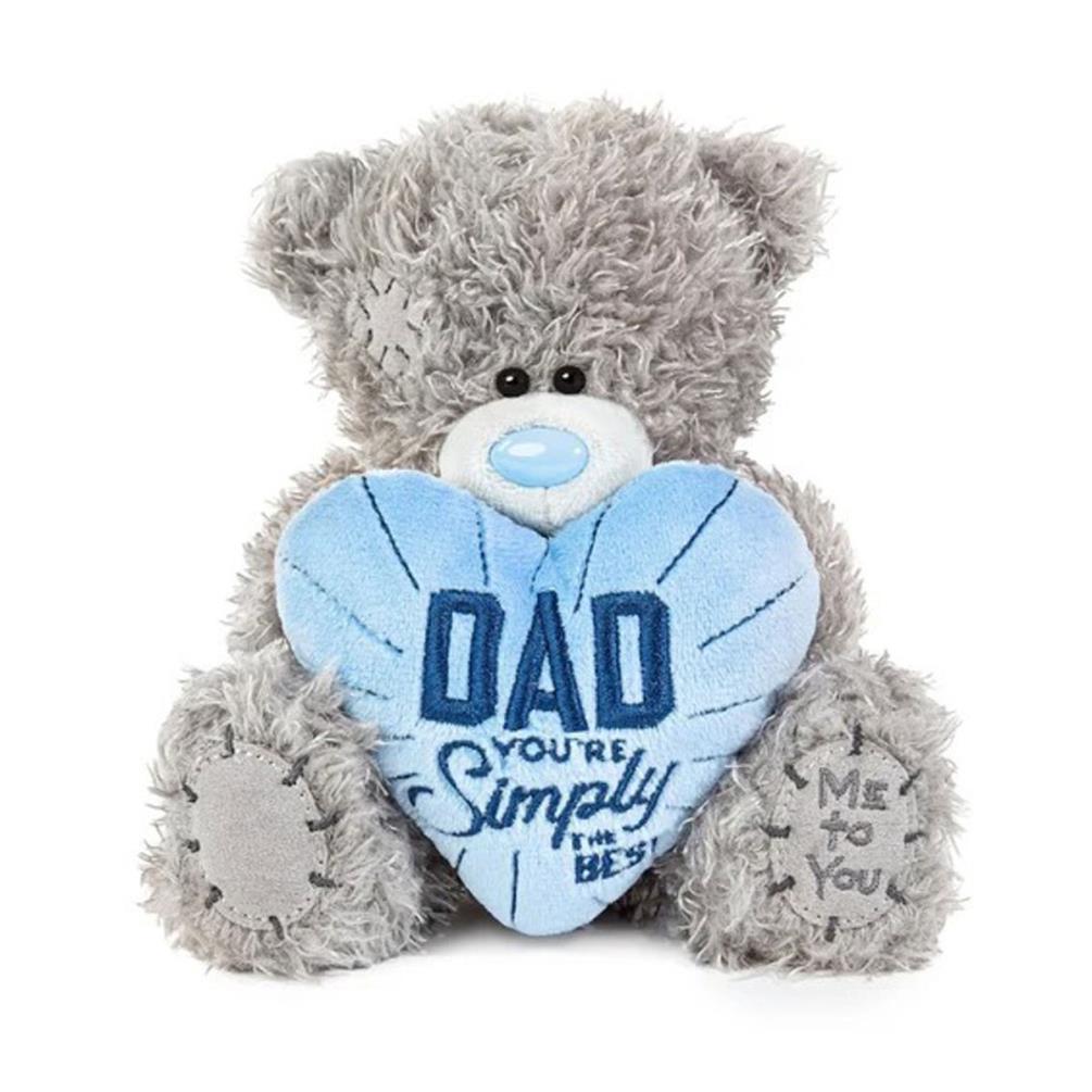 7" Simply the Best Dad Padded Heart Me to You Bear Extra Image 2
